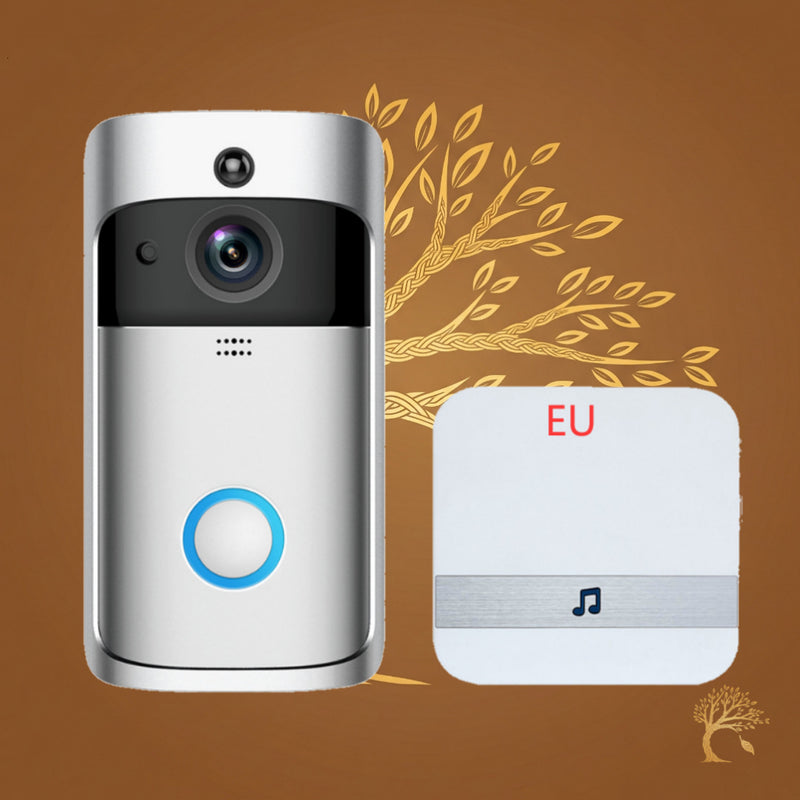 Campainha de vídeo EKEN V5 Campainha de segurança sem fio inteligente WiFi